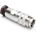 C091 31H008 101 2, Circular DIN Connectors STRAIGHT MALE 8P METAL 6-8MM