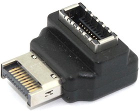 Переходник USB Type E (f)-(m) угловой