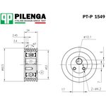 PT-P 1549, Ролик кондиционера ВАЗ 2110 Pilenga