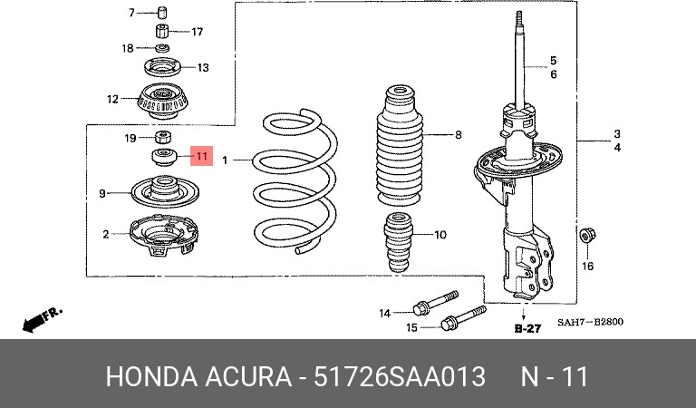 Опорный подшипник для Honda