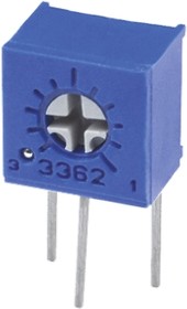 3362X-1-502LF, Подстроечный потенциометр, Single Turn, Cermet, Side Adjust, 5 кОм, Сквозное Отверстие