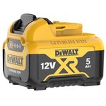 DCB126-XJ, DCB126-XJ 5Ah 12V Power Tool Battery, For Use With DEWALT 10.8 AND ...