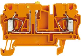 8731680000, Weidmuller Z Series Orange Disconnect Terminal Block, 2.5mm², Single-Level, Clamp Termination