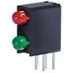 WP934MD/LILGD, LED Circuit Board Indicators 3mm 617/568nm Bi-lvl LED INDICATOR