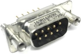 163A16259X, D-Sub Standard Connectors 9P DSUB PLUG STRT THRU-HOLE