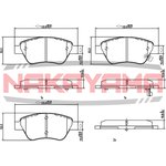 HP8319NY, Колодки тормозные дисковые передние OPEL CORSA D 06-