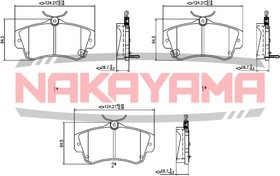 HP8304NY, Колодкитормоз ныедисковыепе редниеCHRYSLERPTCRUISER00