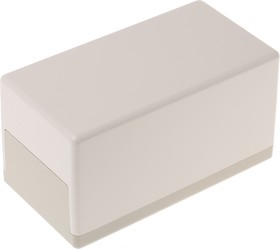 Фото 1/4 A9031065, Flat-Pack Case H Series White ABS Enclosure, IP40, Grey Lid, 150 x 80 x 80mm