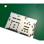 KP15TL-SF(800), Гнездо памяти, Combo - MicroSD, Nano SIM, Push In-Pin Eject ...