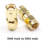 SMA(male)-SMA(male) переходник прямой. Переходник SMA(папа)-SMA(папа) прямой