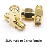 SMA(female)-SMA (male)-SMA(female) переходник Т-образный ...
