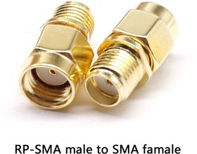 RPSMA(male)-SMA(female) переходник прямой. Переходник SMA(папа, инверсный)-SMA(мама) прямой