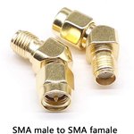 SMA(male)-SMA(female) переходник 45 градусов угловой. Переходник ...
