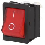 C1353ATMBR3602AW, ROCKER; DPST; Pos: 2; ON-OFF; 16A/250VAC; red; neon lamp ...