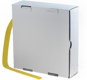 CB-HFT(2X) 6.4MM BOX YELLOW, Термоусадочная трубка, 2 1, 6,4мм, желтый, полиолефин, -55-125°C
