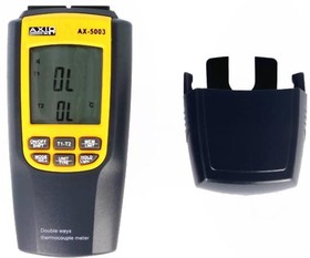 Фото 1/2 AX-5003, Измеритель: температуры, LCD 4 цифры, с подсветкой, -200-1300°C
