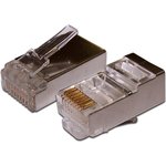 TWT-PL45/S-8P8C, Коннектор RJ-45 8P8C FTP Кат. 5e экранированный, универсальный ...