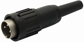 Фото 1/3 T 3524 501, Circular DIN Connectors M Cbl Conn, Slvr Plt 8P, Cbl dia 4-6 mm