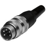 T3484001, C 091 A 7 Pole M16 Din Plug, DIN 45329, 4A, 100 V IP40, Screw Lock ...