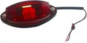 Фото 1/2 Боковой габаритный светодиодный фонарь ДАЛИ-авто, красный с прокладкой ГФ2-02LED DA-02153