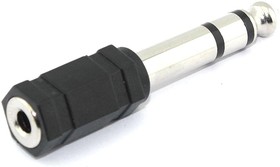 Переходник miniJack 3,5 мм (f) - Jack 6,3 мм (m)