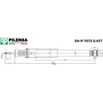 SH-P7072-G-KIT, Комплект ремонтный амортизатора SH-P 7072 - G