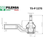 TS-P 1175, Наконечник рулевой Ford Focus II, III 04-, C-Max ...