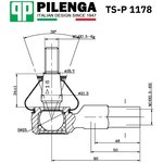 TS-P1178, Наконечник рулевой тяги