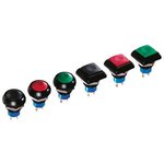 IPR5SAD1, Push Button Switch, Momentary, Panel Mount, 12.9mm Cutout, SPDT ...