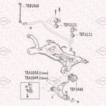 TEA1058, Опора шаровая FORD Focus 04- VOLVO C30/V50 10-