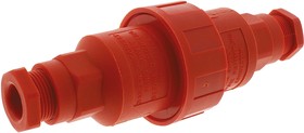 Фото 1/3 PX0777/OR, 3 Pole IP68 Rating Cable Mount Mains Inline Connector Rated At 16A