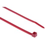 111-05406 T50L-PA66-RD, Cable Tie, 390mm x 4.6 mm, Red Polyamide 6.6 (PA66), Pk-100