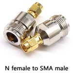 N(female)-SMA(male) переходник прямой. Переходник N(мама)-SMA(папа) прямой