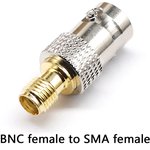 BNC(female)-SMA(female) переходник прямой. Переходник BNC(мама)-SMA(мама) прямой