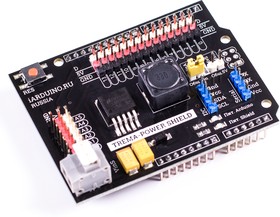 Фото 1/2 Trema-Power Shield, Плата расширения для удобного подключения периферийных устройств к Arduino