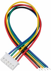 Разъём JST XH2.54 с проводами (5 pin), Переходник разъем XH-5 - 5 свободных проводов, 30см, Россия | купить в розницу и оптом