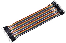 Соединительные провода «папа-папа» (40 шт. / 20 см), Шлейф из 40 проводов для прототипирования электронных устройств
