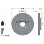 92167405, 92167405_диск тормозной передний!\ Nissan Qashqai 1.6-2.0i/1.5dCi-2.0dCi 07