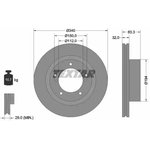 92204603, Диск тормозной перед TOYOTA Land Cruiser 200 ...