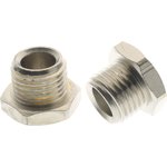 1/2 in Male Nickel Plated Brass Plug Fitting for 10mm
