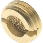 7120 Nickel Plated Brass 10bar Pneumatic Silencer, Threaded, G 1/4 Male
