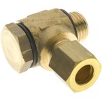 13550 Series Threaded, Tube Fitting, 1/8 in Male Inlet Port x 4mm Tube Outlet Port