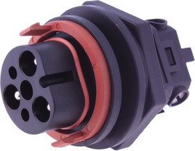 Circular Connector, 3 Contacts, Panel Mount, M25 Connector, Plug, Male, IP67