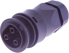 Circular Connector, 3 Contacts, Cable Mount, M25 Connector, Socket, Female, IP67