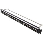 CP30177, 1U 16 Port XLR Patch Panel with M3 Fixing Holes ...