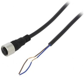 Фото 1/3 CIA2-5, Соединительный кабель; M12; PIN: 2; прямой; 5м; вилка; Изоляция: ПВХ