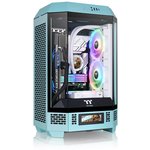 Корпус Thermaltake The Tower 300 Turquoise голубой без БП miniITX 7x120mm ...