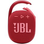 Колонка портативная JBL Clip 4, 5Вт, красный [jblclip4redam]