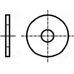 B3/BN729, Шайба, круглая, M3, D=9мм, h=0,8мм, сталь, Покрытие: цинк, DIN: 9021