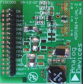 ADP1864-EVALZ, Power Management IC Development Tools Constant Frequency Current-Mode Step-Down DC-to-DC Controller in TSOT